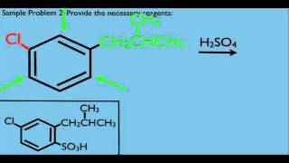 Benzene Chemistry Synthesis Sample Problems [upl. by Tterrej]