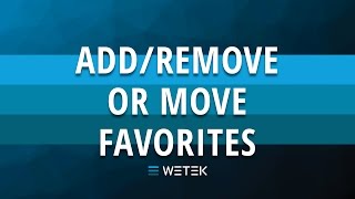 Add Remove or Move Favorite Apps  WeOS 20 WeTek Tutorials [upl. by Teuton]