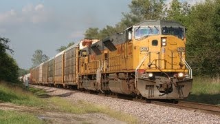 2012 Locomotive compilation 2 CN UP NS CSX IC Santa Fe BNSF [upl. by Rockwell]