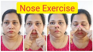 Noseexercise Nose Exercise For Sharp NoseGeetas Corner [upl. by Oirrad]