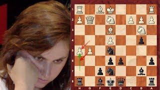 Judit Polgar Amazing Immortal Chess game vs Shirov  Sicilian Defense Paulsen  Brilliancy [upl. by Isiad]