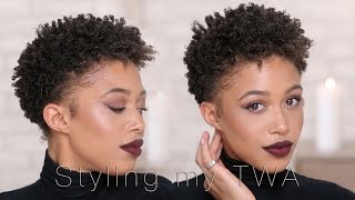 How I Style My Short Hair  TWA  Jaleesa Moses [upl. by Zaid]