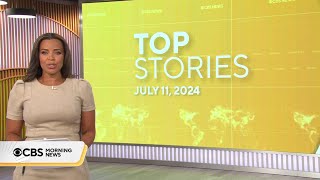 CBS News 247  CBS Morning News  7am open  July 11 2024 [upl. by Cattan]