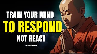 Train Your Mind To Respond Not React Buddhism [upl. by Nonnek781]