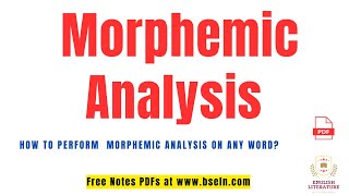 Morphemic Analysis  How to perform MorphemicAnalysis of Words  Morphemic Analysis in Urdu Hindi [upl. by Siari]