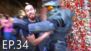 WORLDS MOST DISGUSTING GUM WALL PaxWest 2018  Living With Chief Ep34 [upl. by Aidnyl]