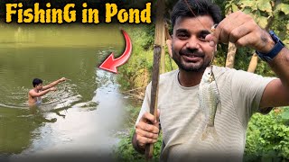 Fishing in pond of Khowai Tripura with friend [upl. by Doowron]