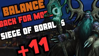 1105 BALANCE DRUID M  Siege of Boralus 11 [upl. by Eirdua986]