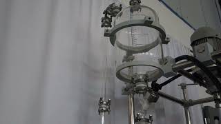 GLASS REACTOR WITH HEATER CHILLER [upl. by Jean610]