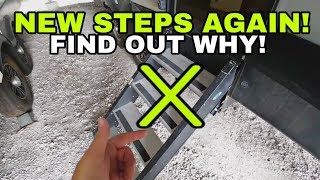 Replacing my RV Steps AGAIN Here is why [upl. by Mcspadden]