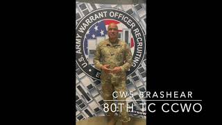 US Army Warrant Officer Recruiting Spotlight 153A Aviator CW5 Brashear [upl. by Liauqram]