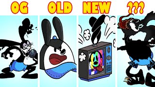 VS PIBBY Corrupted Glitch Oswald OG VS OLD VS NEW FNF MODS Come and Learning with Pibby [upl. by Paolina]