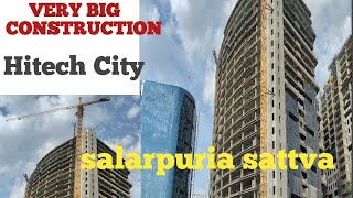 Very Big New ConstructionSalarpuria SattvaHITECH Knowledge CITYNew BulidingsMy Home Bhooja2021 [upl. by Patty]