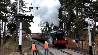 First steam hauled train out of Broadway [upl. by Ezara]