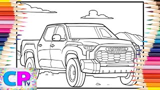 Toyota Tundra Coloring PagesCopic Markerscoloringpagestv Anna Yvette  Red Line NCS Release [upl. by Laurita]