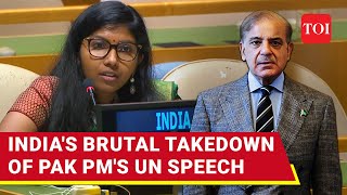 A Travesty Indias Savage Takedown Of Pakistan PM At UN I Kashmir I Shahbaz Sharif [upl. by Niveek219]