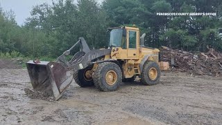 Penobscot County deputies searching for front end loader reported stolen from Clifton [upl. by Atinaujnas]