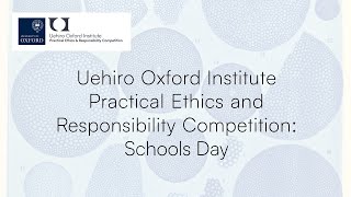 Practical Ethics and Responsibility Competition Schools Day [upl. by Rayham]