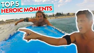 Top 5  HEROIC Moments of Bondi Rescue [upl. by Joacimah]