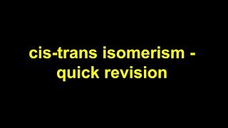 CisTrans and EZ Configurational Isomers [upl. by Airebma]