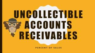 Uncollectible Accounts Recv Part 1 [upl. by Lizzy]