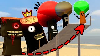 Who Has The Longest Jump Between All Phases Of MrTree Sprunki In Garrys Mod [upl. by Goebel]