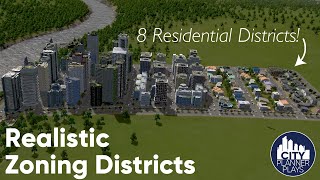 How to Create Realistic Zoning Districts in Cities Skylines Tutorial for Beginners [upl. by Naimed]