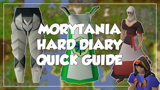 Morytania Hard Diary Quick Guide  Old School RunescapeOSRS [upl. by Sonnie17]