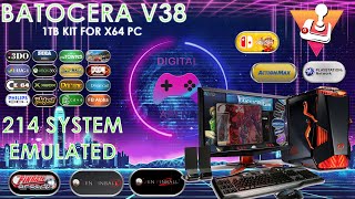 Batocera 38 pc 1 TB Kit 214 system emulated [upl. by Airtened486]