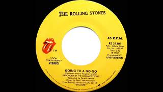 1982 HITS ARCHIVE Going To A GoGo live  Rolling Stones stereo 45 [upl. by Cheshire]