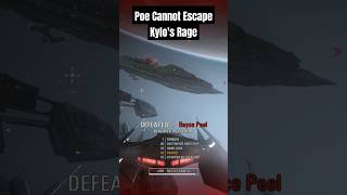 Poe Cannot Escape Kylos RAGE StarWars Battlefront2 StarfighterAssault [upl. by Presley]