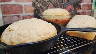 Peasant Bread  Basic Yeast Bread  No Knead  4 Ingredients  1 a Loaf  The Hillbilly Kitchen [upl. by Sirenay]