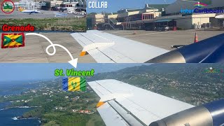 InterCaribbean Airways E120 Grenada to St Vincent  Collab with GNDAVIATION473 [upl. by Belda153]