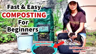 Fast amp Easy Composting for Beginners  How To Make Compost Fast [upl. by Africa]