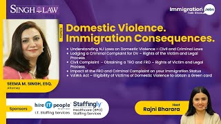 Domestic Violence in the USA  Immigration Consequences with H1B F1 Green cards  Episode  1 [upl. by Neelahtak]