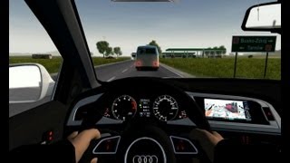 Audi A4 Avant B8 cruise on Polish Roads Links  WR2 [upl. by Otti]