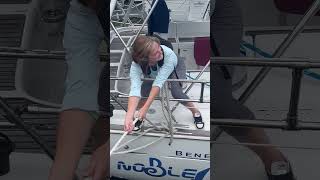 Sailor Drops Unknown Item Into Water While Docking Boat [upl. by Anum]