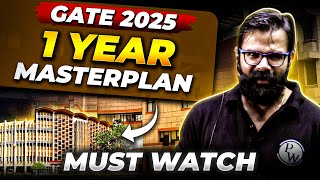 GATE 2025 Preparation Strategy  Complete One Year RoadMap For GATE 2025 Exam [upl. by Eugilegna]