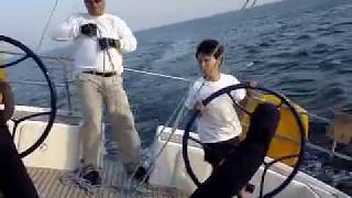 Backstay Adjustment  Sailing Lessons [upl. by Zawde]