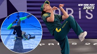 Synchronized swimmer recreates Raygun’s brutal Olympics routine [upl. by Emsoc500]