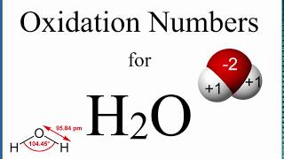 How to find the Oxidation Numbers for H2O Water [upl. by Cleveland]