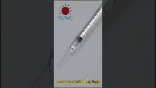 manual retractable syringe medicalconsumables medicalsupplies [upl. by Kali]