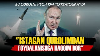 Putin dunyoga tahdid qildi quotMeni sinamangquot Rossiya bu quroldan foydalanadi [upl. by Yna]