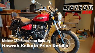 Meteor 350 Delivery  HowrahKolkata  On Road Price Details  V02 [upl. by Brenk680]