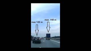 VOLVO Adaptive Cruise Control ACC  max radar range [upl. by Lyrej454]