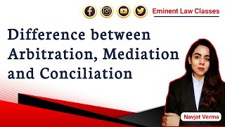 Arbitration  Mediation  Conciliation  Difference between Arbitration Mediation and Conciliation [upl. by Opalina213]