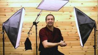 Three point lighting Video softbox lighting tutorial [upl. by Aliekat]