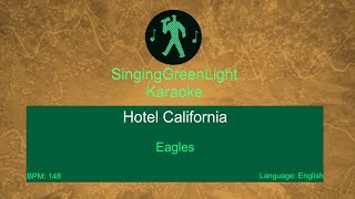 Eagles  Hotel California  Karaoke Version  SGL 167 [upl. by Hamer]