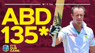 👏 AB de Villiers Batting Masterclass  135 Not Out Including 6 Sixes  West Indies vs South Africa [upl. by Novart201]