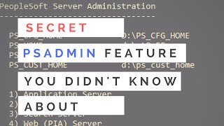 PSADMIN Secret Option You Didnt Know About [upl. by Bebe232]